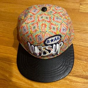 I am selling a black and multiplecolor snapback original very good material